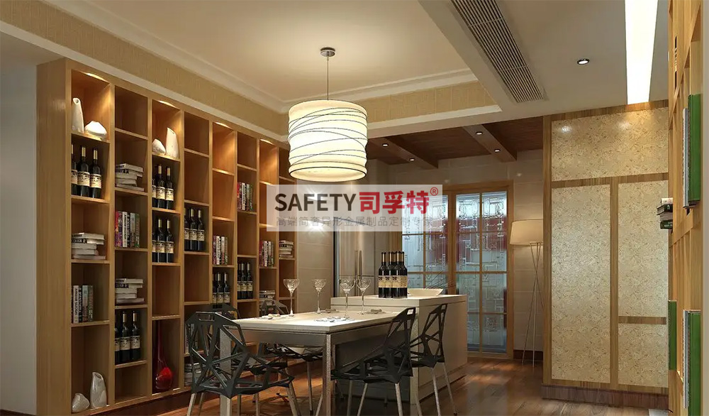酒柜放到哪里合適？什么酒柜顯得高檔？【不銹鋼酒柜(圖4)