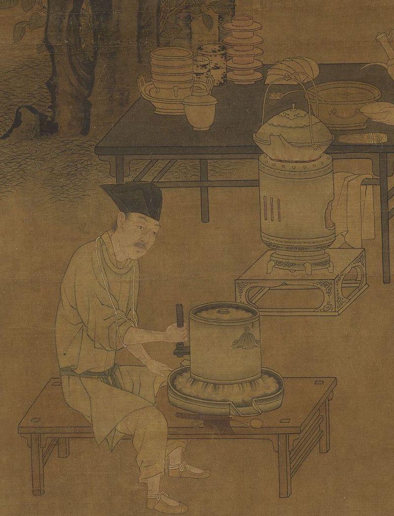 重拾“圍爐煮茶”文化，一起看看故宮藏畫里的“圍爐煮茶”[精制鋼圍爐茶桌](圖3)
