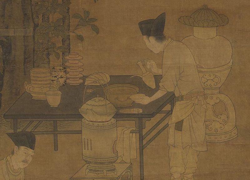 重拾“圍爐煮茶”文化，一起看看故宮藏畫里的“圍爐煮茶”[精制鋼圍爐茶桌](圖4)