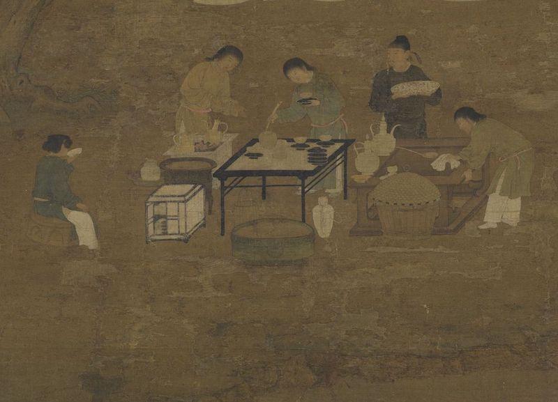 重拾“圍爐煮茶”文化，一起看看故宮藏畫里的“圍爐煮茶”[精制鋼圍爐茶桌](圖6)