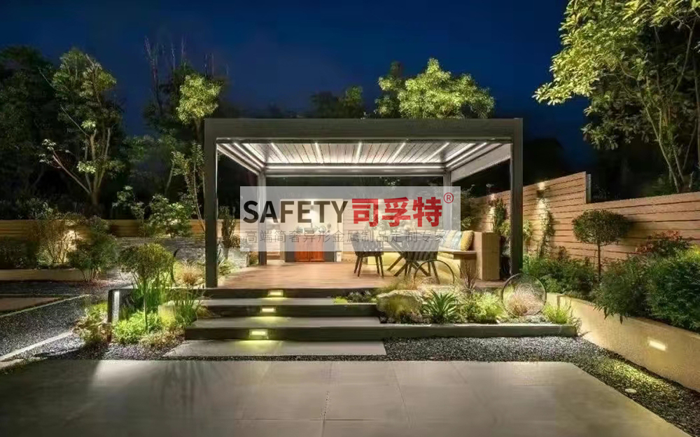 新中式景觀涼亭設(shè)計有哪些注意事項[精致不銹鋼涼亭，鋁藝涼亭](圖1)